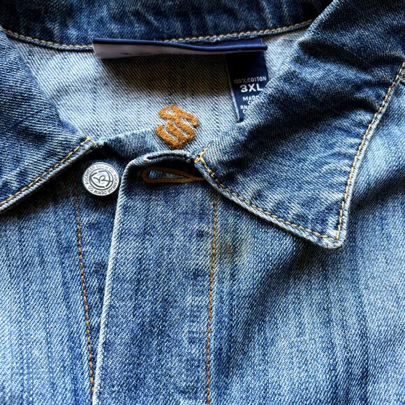 Vintage Y2K‎ Rocawear Embroidered Denim Jean Jacket - Picture 4 of 6